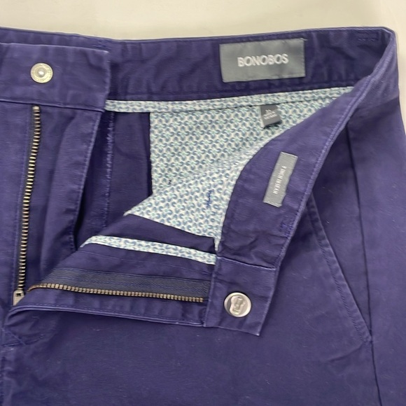 Bonobos Men's Navy Blue Shorts 100% Cotton Size 32 with 9 inch Inseam - Picture 9 of 13